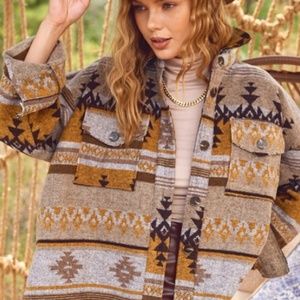boho aztec jacket